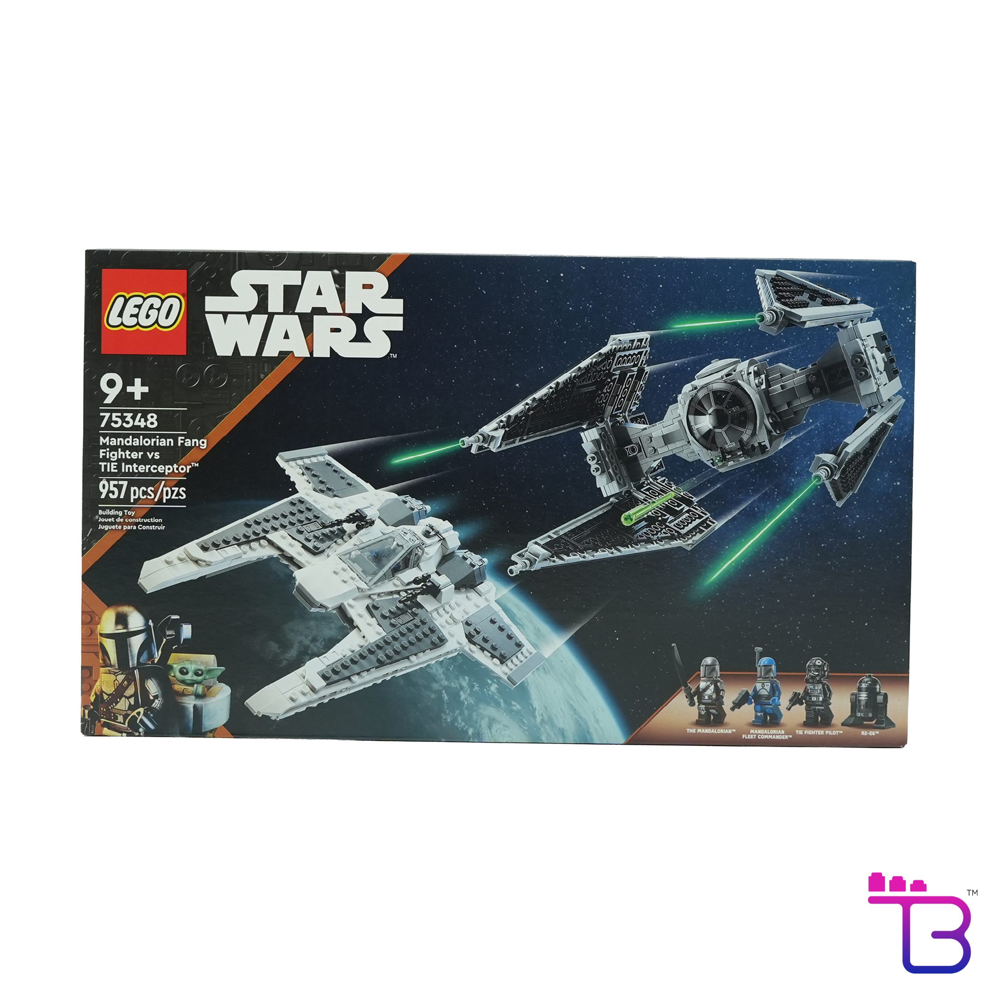 Mandalorian Fang Fighter vs TIE Interceptor #75348