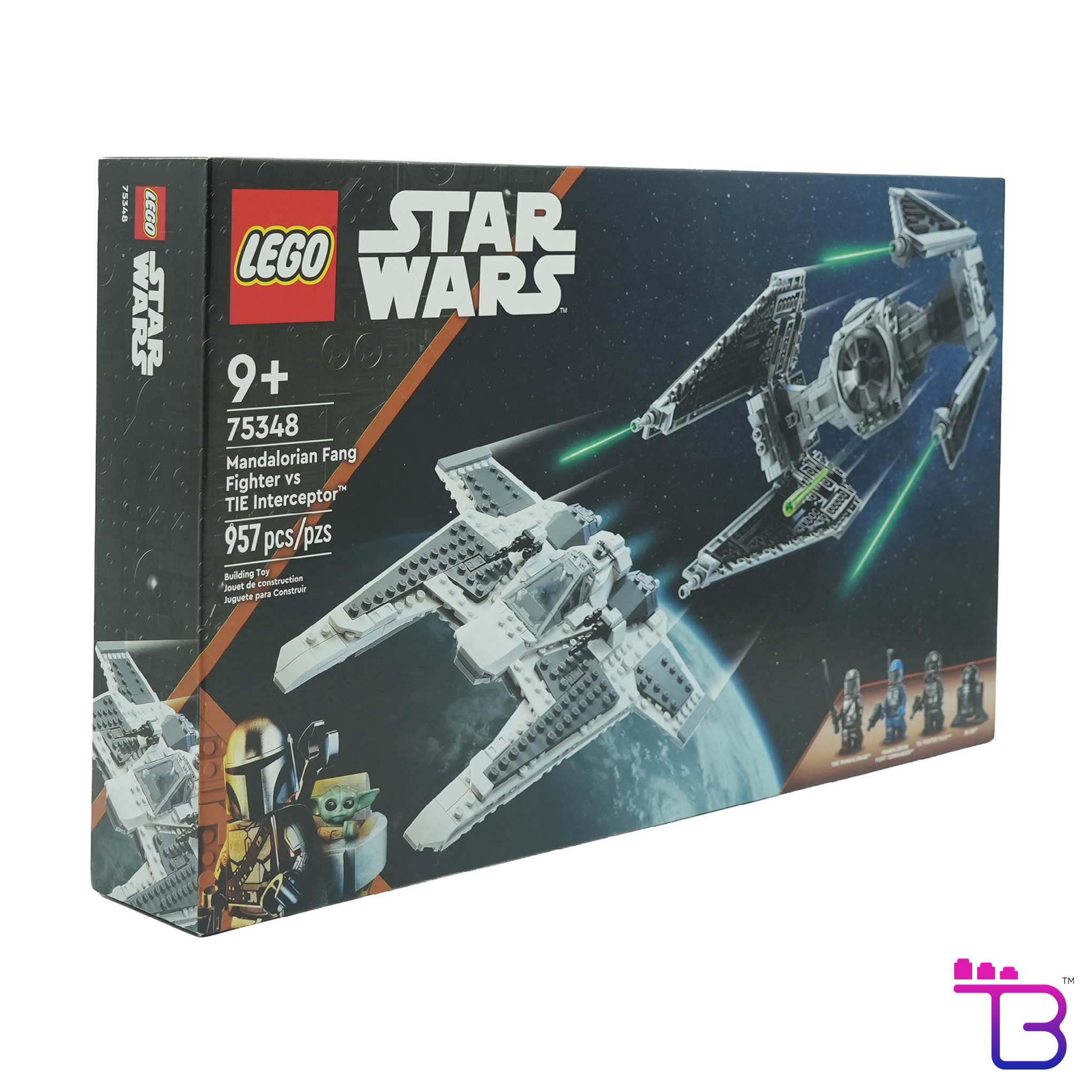 Mandalorian Fang Fighter vs TIE Interceptor #75348