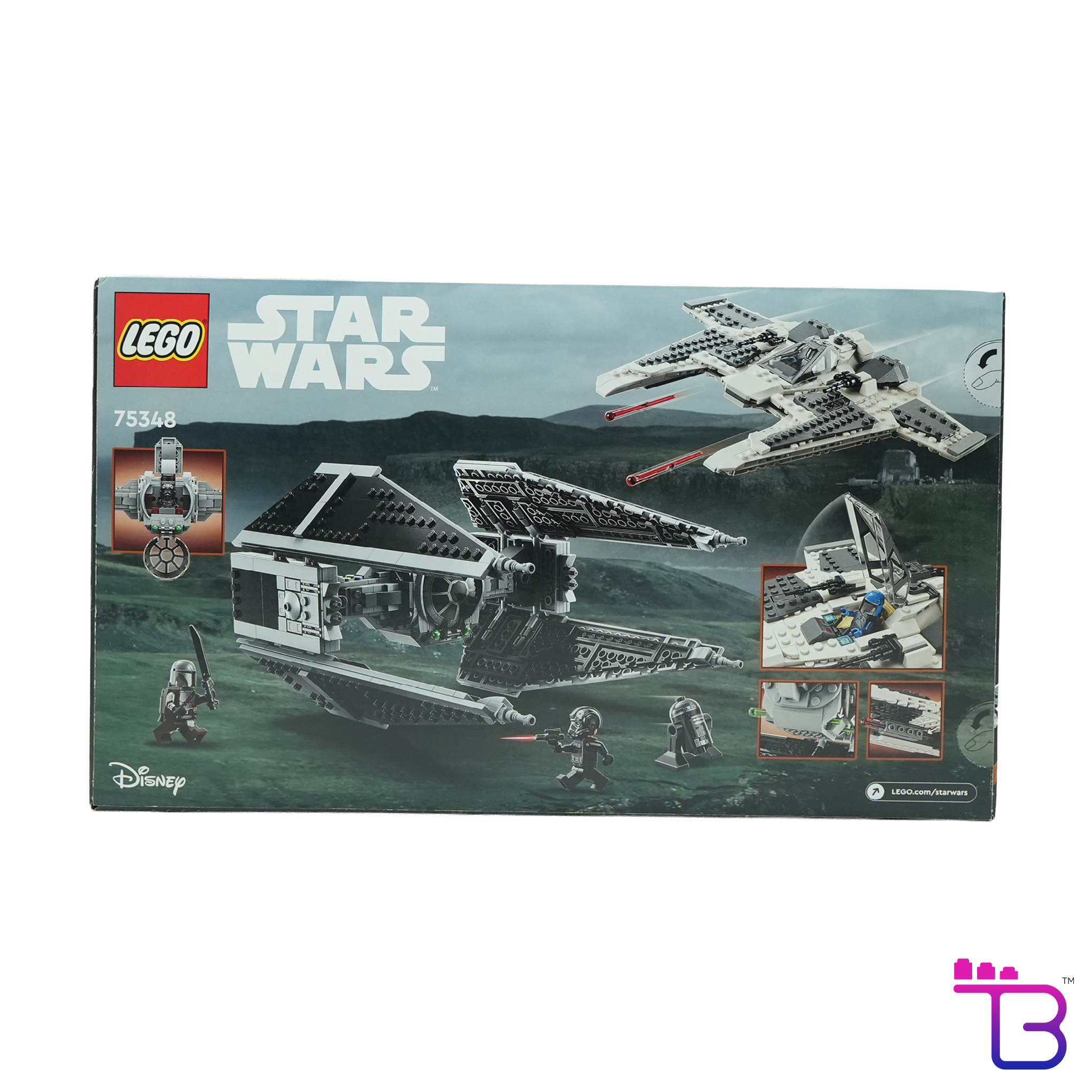 Mandalorian Fang Fighter vs TIE Interceptor #75348