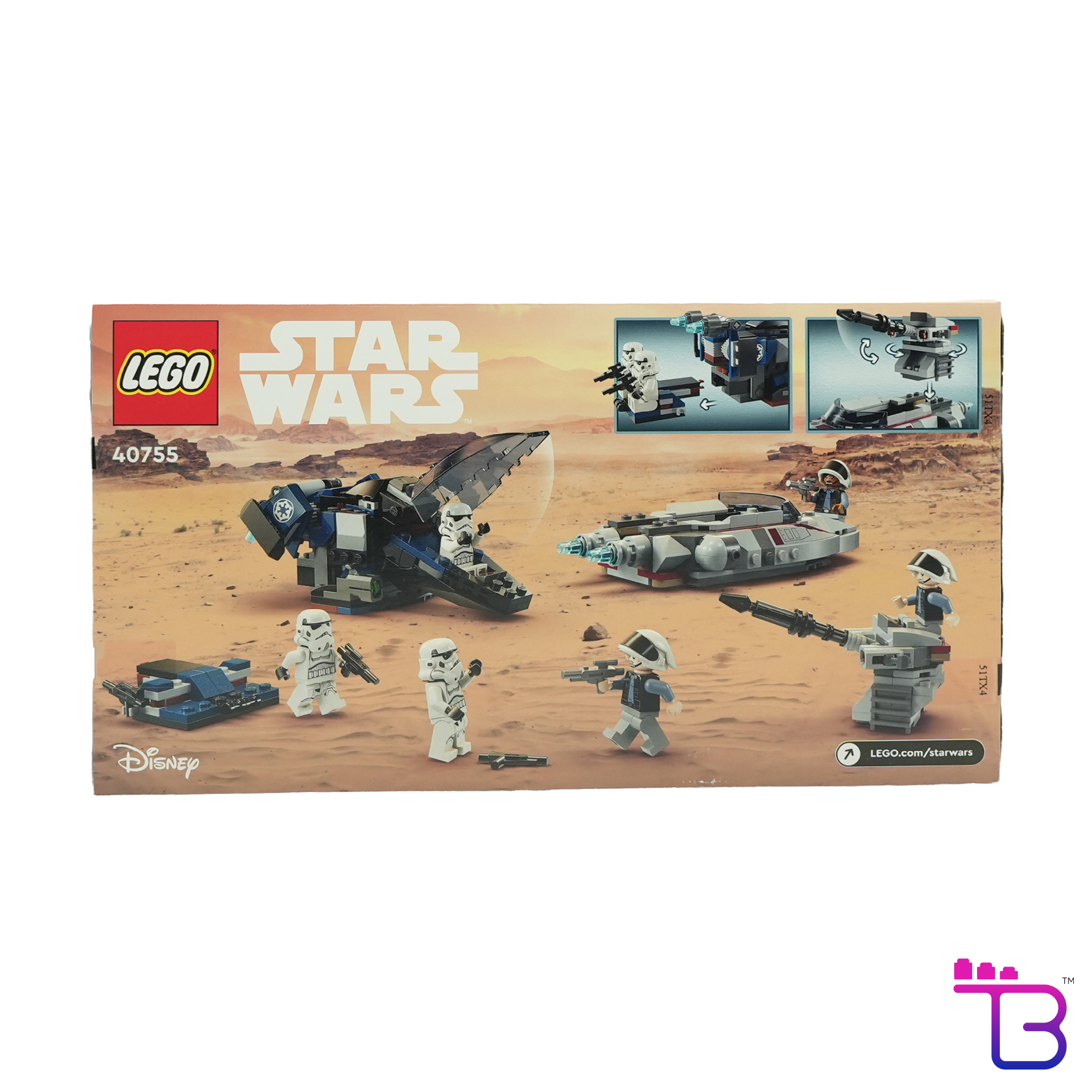 Imperial Dropship vs. Rebel Scout Speeder #40755